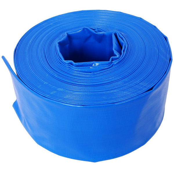English Elm 3"x100ft Pool Backwash Hose Heavy Duty Pvc Lay Flat Discharge with 2 Clamps W465P203278