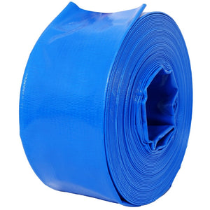 English Elm 3"x100ft Pool Backwash Hose Heavy Duty Pvc Lay Flat Discharge with 2 Clamps W465P203278