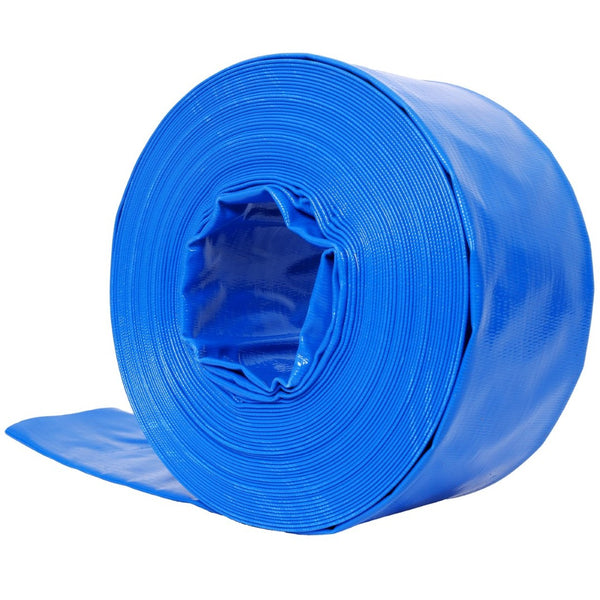 English Elm 3"x100ft Pool Backwash Hose Heavy Duty Pvc Lay Flat Discharge with 2 Clamps W465P203278