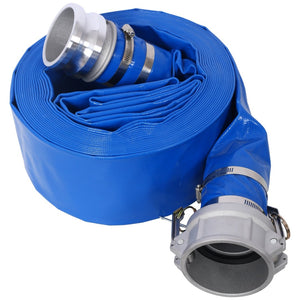 English Elm 3"x50ft Pool Backwash Lay Flat Pvc Hose Heavy Duty Camlock Fittings Discharge W465P203282