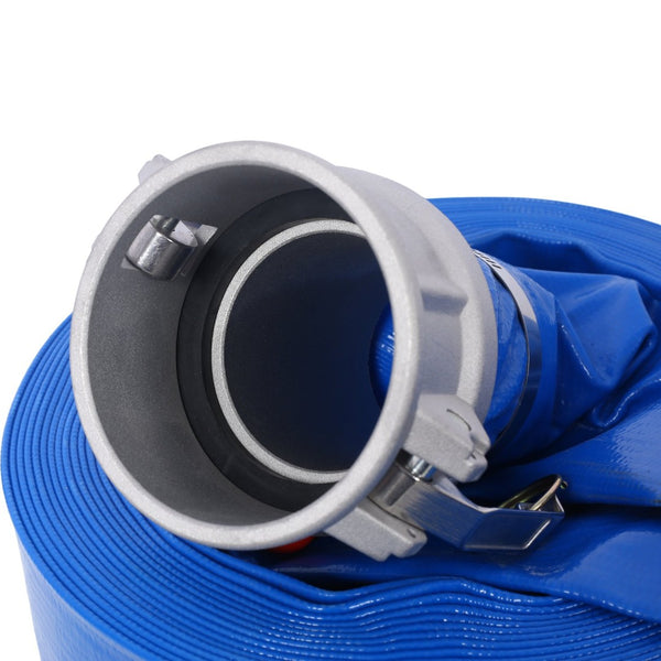 English Elm 3"x50ft Pool Backwash Lay Flat Pvc Hose Heavy Duty Camlock Fittings Discharge W465P203282