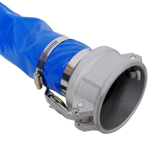 English Elm 3"x50ft Pool Backwash Lay Flat Pvc Hose Heavy Duty Camlock Fittings Discharge W465P203282