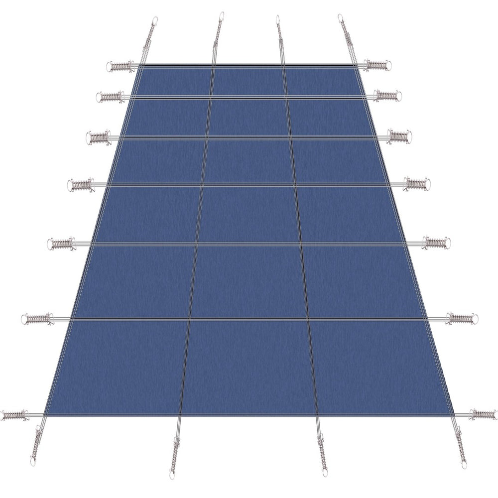 English Elm Inground Pool Safety Cover 16x32 Ft Mesh Rectangle Winter Protection Hardware Kit Blue W465P203689