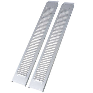 English Elm 69" Steel Loading Ramps 960lb Capacity Anti-slip Tread for Atvs Trucks and Mowers W465P203700