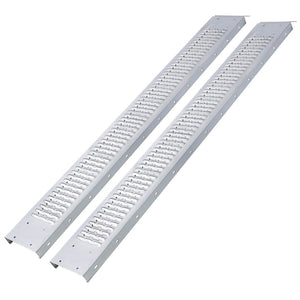 English Elm 77" Heavy Duty Steel Loading Ramps 960lb Capacity for Atv Dirt Bike Lawn Mower Pack 2 W465P203702