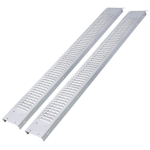English Elm 77" Heavy Duty Steel Loading Ramps 960lb Capacity for Atv Dirt Bike Lawn Mower Pack 2 W465P203702