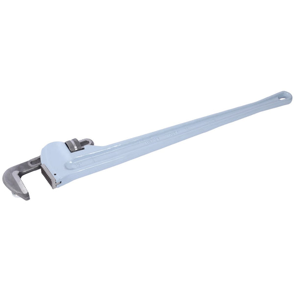 English Elm 48 Inch Aluminum Pipe Wrench Lightweight I-beam Handle Forged Jaw Plumbing Tool W465P203954