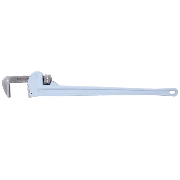 English Elm 48 Inch Aluminum Pipe Wrench Lightweight I-beam Handle Forged Jaw Plumbing Tool W465P203954