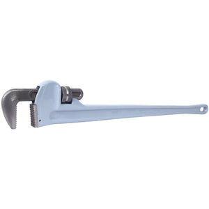 English Elm 48 Inch Aluminum Pipe Wrench Lightweight I-beam Handle Forged Jaw Plumbing Tool W465P203954