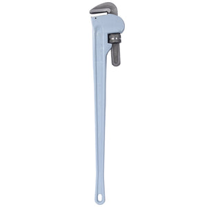 English Elm 48 Inch Aluminum Pipe Wrench Lightweight I-beam Handle Forged Jaw Plumbing Tool W465P203954