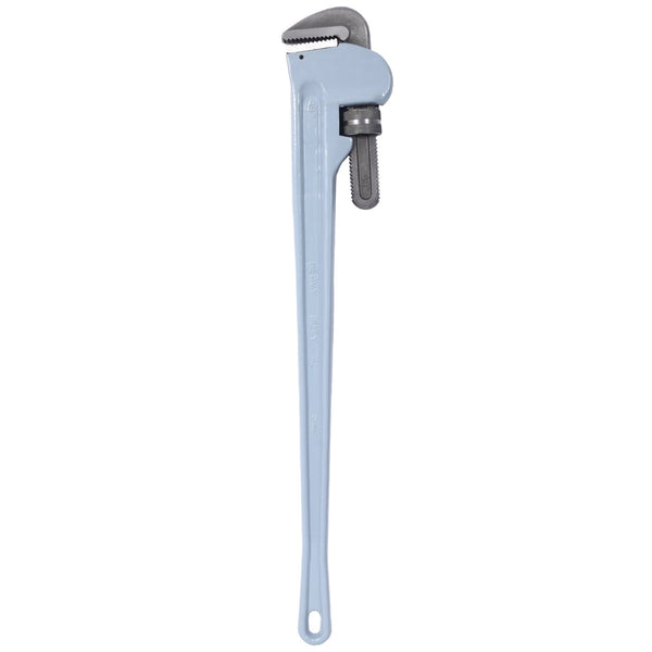 English Elm 48 Inch Aluminum Pipe Wrench Lightweight I-beam Handle Forged Jaw Plumbing Tool W465P203954