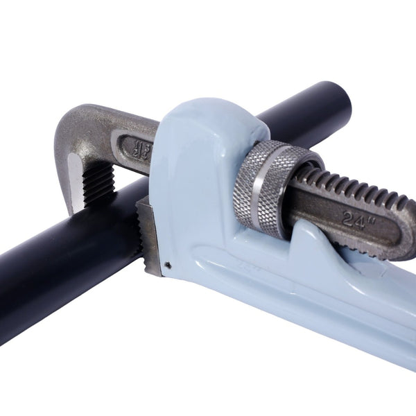 English Elm 4pcs Aluminum Pipe Wrench Set Lightweight Forged Jaw Plumbing Tool Kit W465P203958