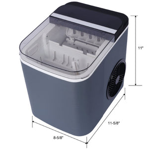English Elm Ice Maker Countertop Portable Machine 26 Lbs Daily Output Self Cleaning Compact W465P204131