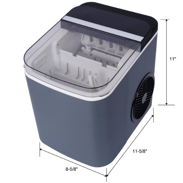 English Elm Ice Maker Countertop Portable Machine 26 Lbs Daily Output Self Cleaning Compact W465P204131