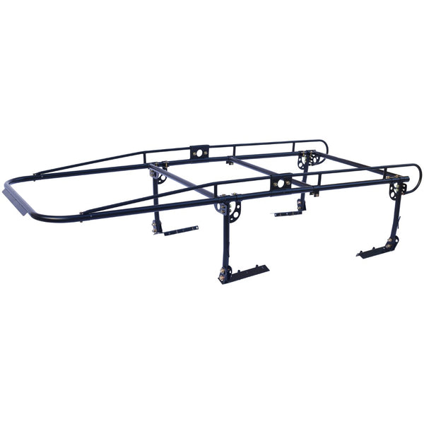English Elm 1000 Lb Steel Pickup Truck Rack for Lumber Ladders Pipe with Cab Overhang Guard W465P206482