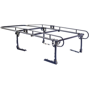 English Elm 1000 Lb Steel Pickup Truck Rack for Lumber Ladders Pipe with Cab Overhang Guard W465P206482