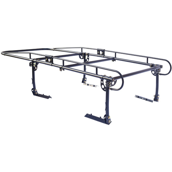 English Elm 1000 Lb Steel Pickup Truck Rack for Lumber Ladders Pipe with Cab Overhang Guard W465P206482
