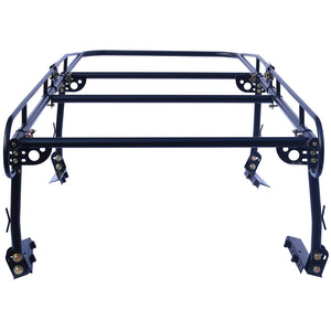 English Elm 1000 Lb Steel Pickup Truck Rack for Lumber Ladders Pipe with Cab Overhang Guard W465P206482