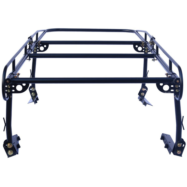English Elm 1000 Lb Steel Pickup Truck Rack for Lumber Ladders Pipe with Cab Overhang Guard W465P206482