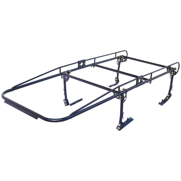 English Elm 1000 Lb Steel Pickup Truck Rack for Lumber Ladders Pipe with Cab Overhang Guard W465P206482