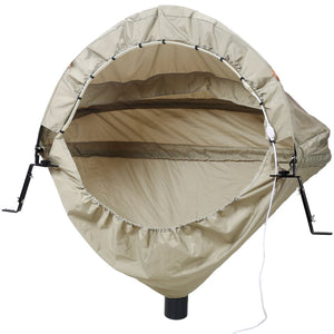 English Elm Miter Saw Dust Hood Nylon Universal Fit with 4 Inch Port and Convenient Storage Bag W465P207464