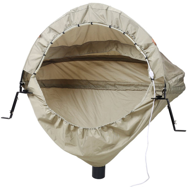 English Elm Miter Saw Dust Hood Nylon Universal Fit with 4 Inch Port and Convenient Storage Bag W465P207464