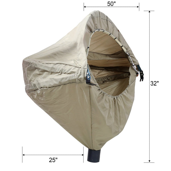 English Elm Miter Saw Dust Hood Nylon Universal Fit with 4 Inch Port and Convenient Storage Bag W465P207464