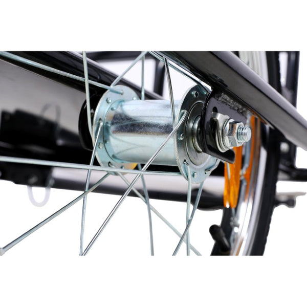 English Elm Foldable Bike Cargo Trailer Steel Frame 110 Lb Capacity with Air Tires and Reflectors W465P208417