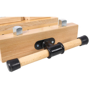 English Elm Woodworking Bench Vise Portable Beech Surface with Quick Release Handle and Limit Blocks W465P210780