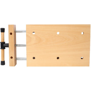 English Elm Woodworking Bench Vise Portable Beech Surface with Quick Release Handle and Limit Blocks W465P210780