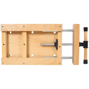 English Elm Woodworking Bench Vise Portable Beech Surface with Quick Release Handle and Limit Blocks W465P210780