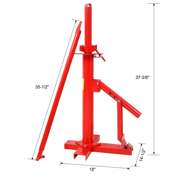 English Elm Portable Steel Manual Tire Changer Bead Breaker for Home Garage and Auto Shop Use W465P211345