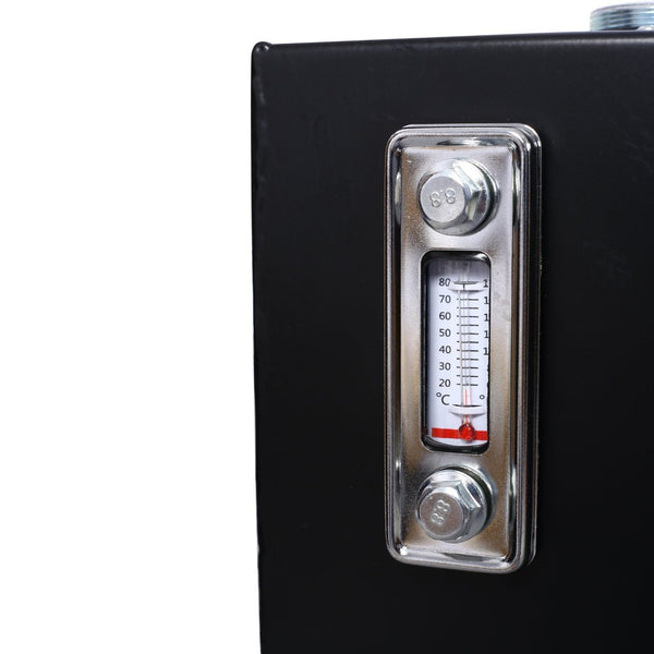 English Elm Hydraulic Steel Reservoir 10 Gallon Heavy Duty Tank with Filter Gauge Breather Mount W465P214655