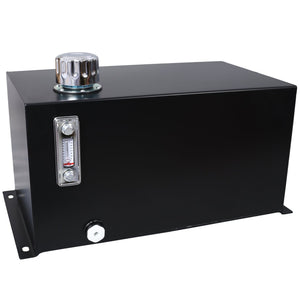 English Elm Hydraulic Steel Reservoir 10 Gallon Heavy Duty Tank with Filter Gauge Breather Mount W465P214655
