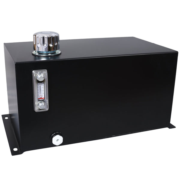 English Elm Hydraulic Steel Reservoir 10 Gallon Heavy Duty Tank with Filter Gauge Breather Mount W465P214655