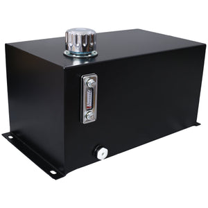 English Elm Hydraulic Steel Reservoir 10 Gallon Heavy Duty Tank with Filter Gauge Breather Mount W465P214655