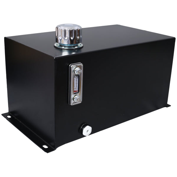 English Elm Hydraulic Steel Reservoir 10 Gallon Heavy Duty Tank with Filter Gauge Breather Mount W465P214655