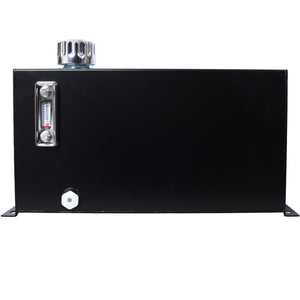 English Elm Hydraulic Steel Reservoir 10 Gallon Heavy Duty Tank with Filter Gauge Breather Mount W465P214655