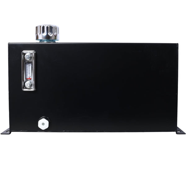 English Elm Hydraulic Steel Reservoir 10 Gallon Heavy Duty Tank with Filter Gauge Breather Mount W465P214655