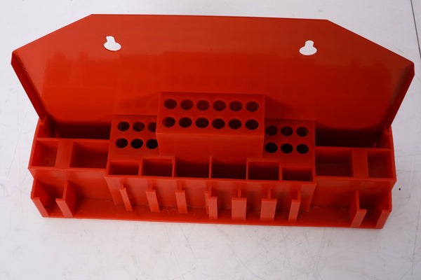 English Elm 58pc Heat Treated Tool Steel Milling Clamping Kit with Step Blocks Studs and T-nuts Red W465P215022