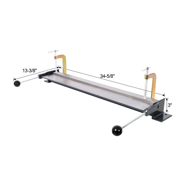 English Elm 30" Sheet Metal Brake 17-gauge Bending Tool with Dual Clamps for Shop or Job Site W465P220191