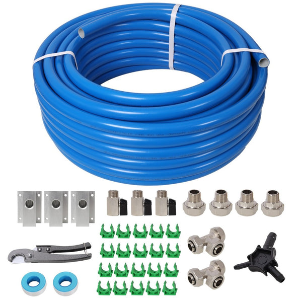 English Elm 3/4 Inch Pex-al-pex Compressed Air Piping Kit 100 Ft Workshop Tubing 200 Psi W465P220486