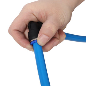 English Elm Air Piping System with Flexible Tpee Tubing Push Connect Fittings for Workshop Use W465P220504