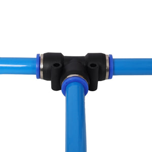 English Elm Air Piping System with Flexible Tpee Tubing Push Connect Fittings for Workshop Use W465P220504