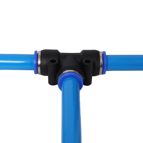 English Elm Air Piping System with Flexible Tpee Tubing Push Connect Fittings for Workshop Use W465P220504
