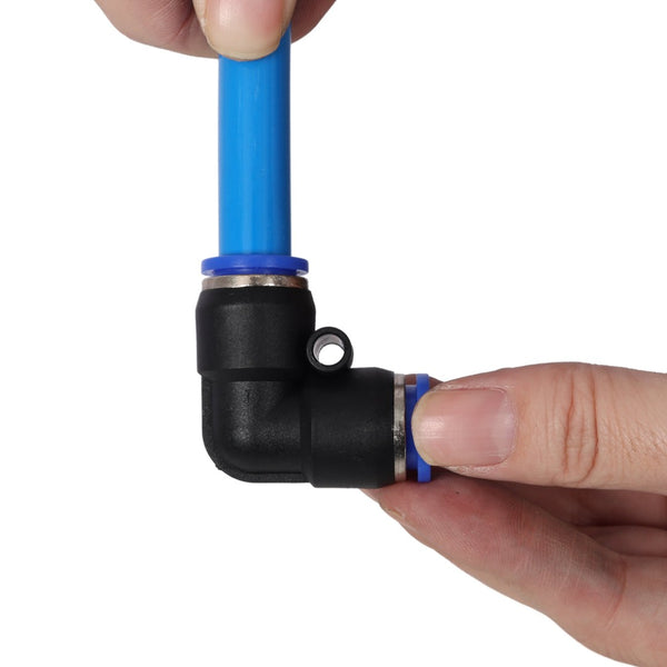 English Elm Air Piping System with Flexible Tpee Tubing Push Connect Fittings for Workshop Use W465P220504