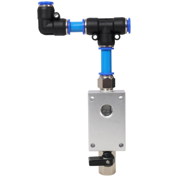 English Elm Air Piping System with Flexible Tpee Tubing Push Connect Fittings for Workshop Use W465P220504