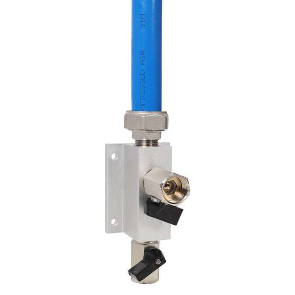 English Elm 3/4" X 200ft Pex-al-pex Shop Air Piping Kit with Brass Valves and Full Fittings W465P220509