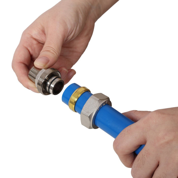 English Elm 3/4" X 200ft Pex-al-pex Shop Air Piping Kit with Brass Valves and Full Fittings W465P220509