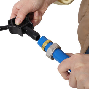 English Elm 3/4" Pex-al-pex Shop Air Piping Kit 100ft Blue Tubing with Brass Fittings Included W465P220512